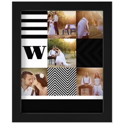 8x10 Photo Canvas With Contemporary Frame with Modern Block design