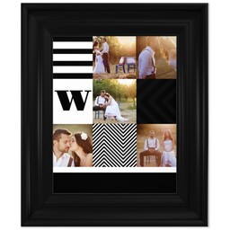 8x10 Photo Canvas With Classic Frame with Modern Block design