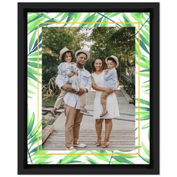 8x10 Photo Canvas With Floating Frame with Palm Leaves design