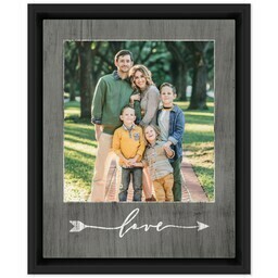 8x10 Photo Canvas With Floating Frame with Love Arrow design