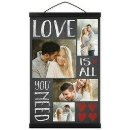 12x18 Framed Hanging Canvas with Love Is All You Need design