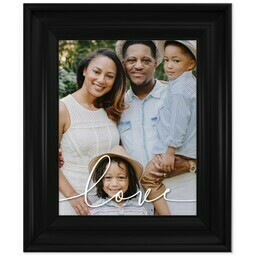 8x10 Photo Canvas With Classic Frame with Love Script design
