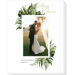 16x20 Photo Canvas with Micro Wedding design