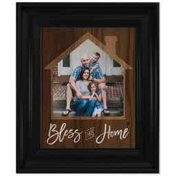 8x10 Photo Canvas With Classic Frame with Bless This Home Wood design