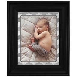 8x10 Photo Canvas With Classic Frame with Chevron Frame design