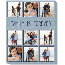 11x14 Photo Canvas with Family Is Forever design