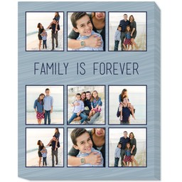 16x20 Photo Canvas with Family Is Forever design