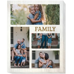 16x20 Photo Canvas with Family Rustic design