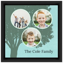 8x8 Photo Canvas With Floating Frame with Family Tree design