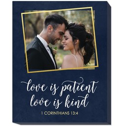 16x20 Photo Canvas with Love Is Patient design
