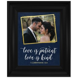 8x10 Photo Canvas With Classic Frame with Love Is Patient design