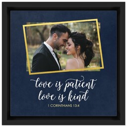 8x8 Photo Canvas With Floating Frame with Love Is Patient design