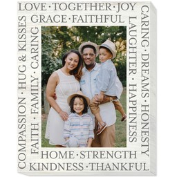 11x14 Photo Canvas with Love Together design