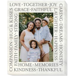 16x20 Photo Canvas with Love Together design