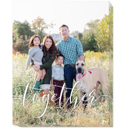 11x14 Photo Canvas with Together design