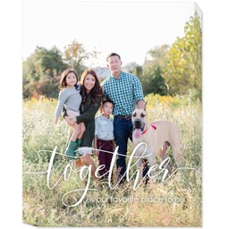 16x20 Photo Canvas with Together design