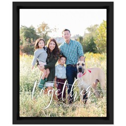 8x10 Photo Canvas With Floating Frame with Together design