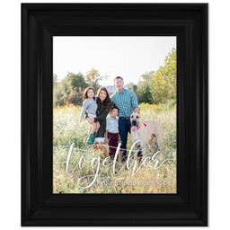 8x10 Photo Canvas With Classic Frame with Together design