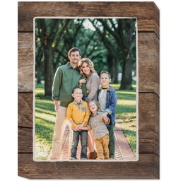 16x20 Photo Canvas with Wood Frame design