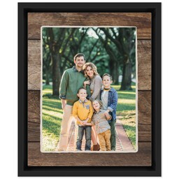 8x10 Photo Canvas With Floating Frame with Wood Frame design