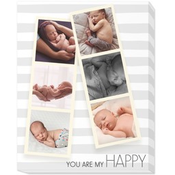 11x14 Photo Canvas with You Are My Happy design