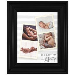 8x10 Photo Canvas With Classic Frame with You Are My Happy design