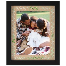 8x10 Photo Canvas With Contemporary Frame with Botanical Border design