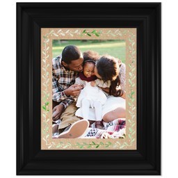 8x10 Photo Canvas With Classic Frame with Botanical Border design