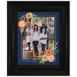 8x10 Photo Canvas With Classic Frame with Harvest Flowers design