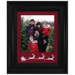 8x10 Photo Canvas With Classic Frame with Santa's Sleigh design