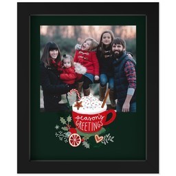 8x10 Photo Canvas With Contemporary Frame with Season's Greetings design