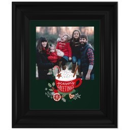 8x10 Photo Canvas With Classic Frame with Season's Greetings design