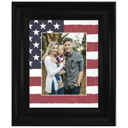 8x10 Photo Canvas With Classic Frame with American Flag design
