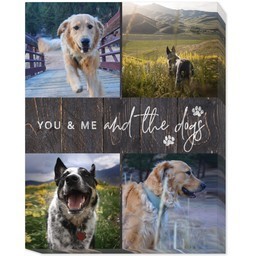 16x20 Photo Canvas with And The Dogs design