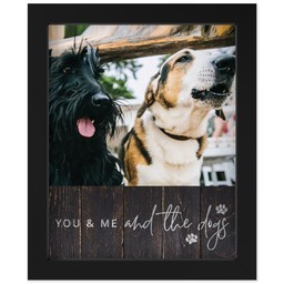 8x10 Photo Canvas With Contemporary Frame with And The Dogs design