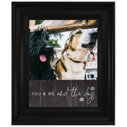 8x10 Photo Canvas With Classic Frame with And The Dogs design