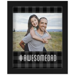 8x10 Photo Canvas With Contemporary Frame with Awesome Dad design