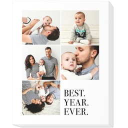 11x14 Photo Canvas with Best Year Ever design