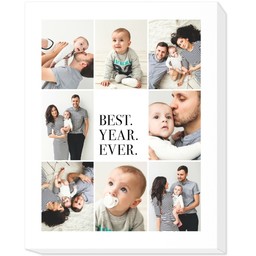 16x20 Photo Canvas with Best Year Ever design