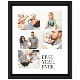 8x10 Photo Canvas With Floating Frame with Best Year Ever design