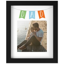 8x10 Photo Canvas With Contemporary Frame with Dad Banner design