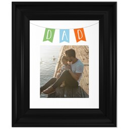 8x10 Photo Canvas With Classic Frame with Dad Banner design