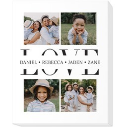 11x14 Photo Canvas with Family Love design