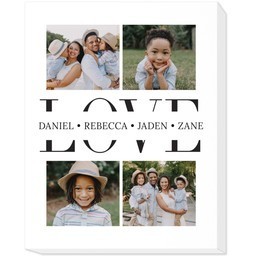 16x20 Photo Canvas with Family Love design