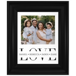 8x10 Photo Canvas With Classic Frame with Family Love design