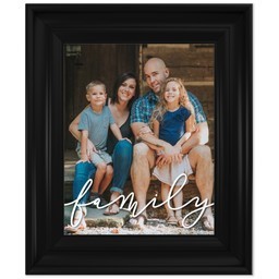 8x10 Photo Canvas With Classic Frame with Family Script design