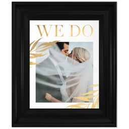 8x10 Photo Canvas With Classic Frame with Gold Botanical Wedding design