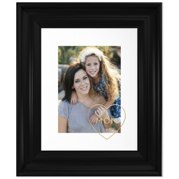 8x10 Photo Canvas With Classic Frame with Gold Heart Mom design