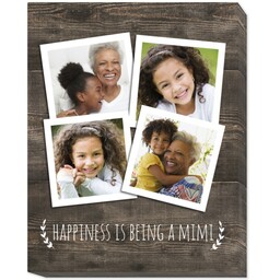 16x20 Photo Canvas with Grandparent Happiness design