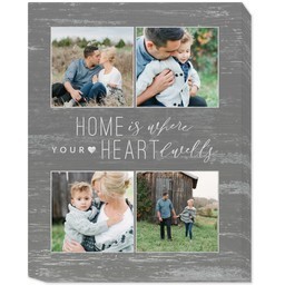 16x20 Photo Canvas with Heart Dwells design